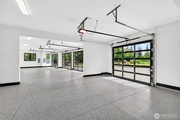 Room for 5 cars in this amazing garage