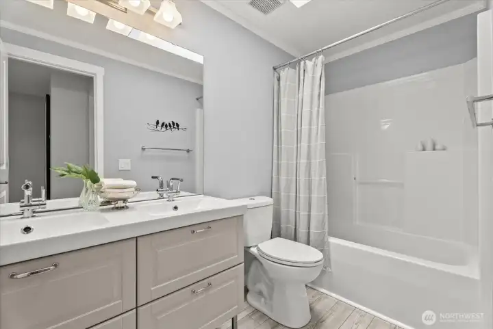 guest bathroom upstairs