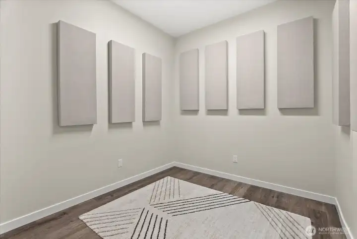 studio built in the garage