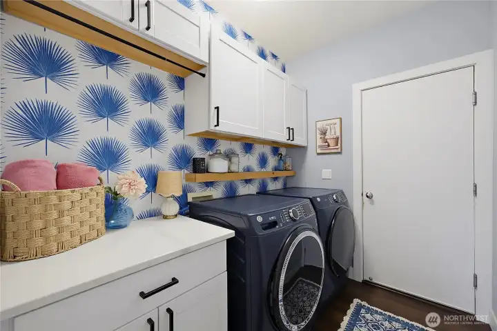 . . . and the cute laundry makes the chore fun