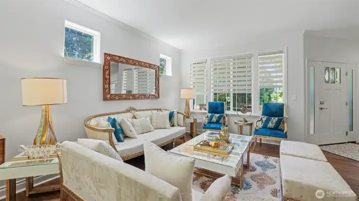 Formal living room, check out all this natural light.
