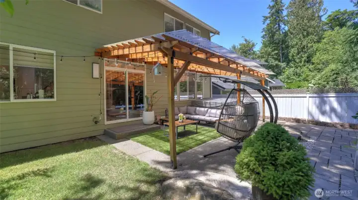 Plenty of space from outdoor furniture!