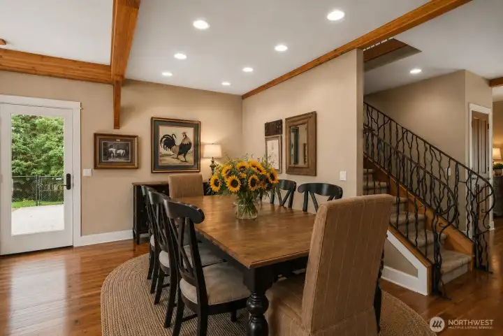 Dining Room adjacent to Living Room