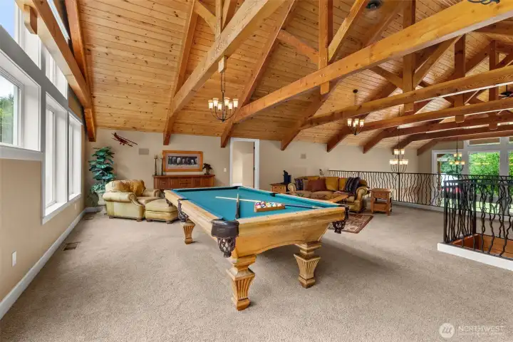 Spacious Upper Level Loft w/ stunning wood craftsmanship