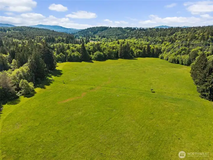 View of the Red Top Hay field