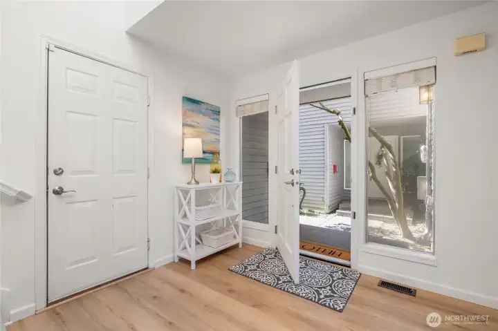 Front door entry and Garage entry are both very accesilble.
