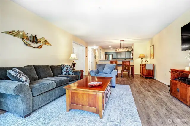 Great room open concept with updated flooring throughout.