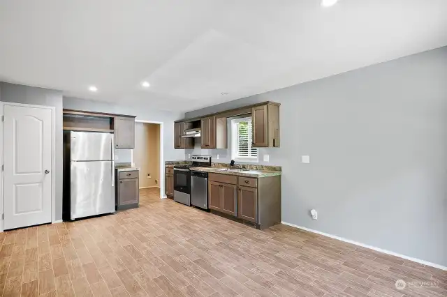 Kitchen view from dinning area.