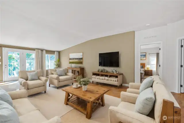 The large living room is waiting for you to all your personal touches.  (virtually Staged)