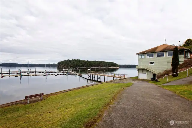 Community beach access with clubhouse