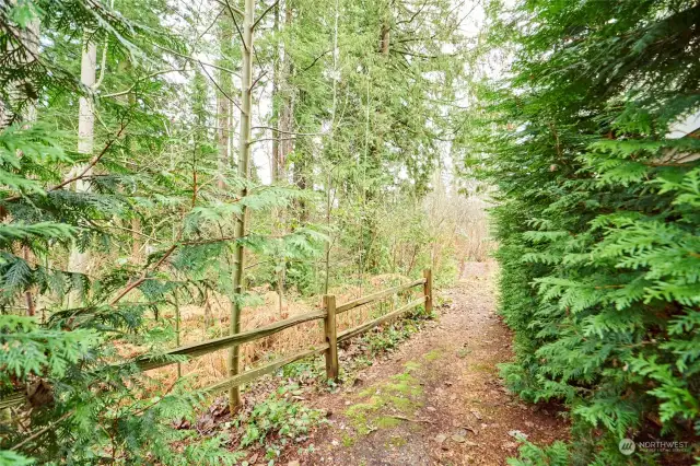 On either end of the south building there's a short (but lovely) nature trail perfect for getting some fresh air and/or walking the doggie. There's also multiple trails at nearby McCollum Park.