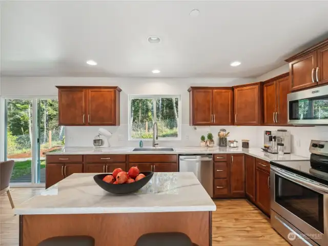 Main Level Kitchen is large and beautiful!