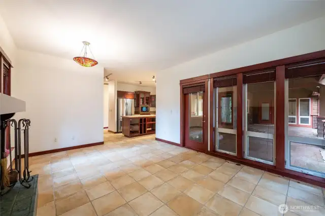 Dining area adjacent to kitchen