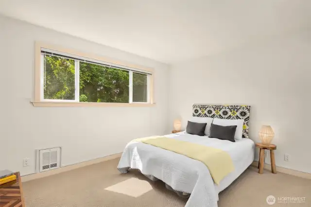Spacious guest bedroom