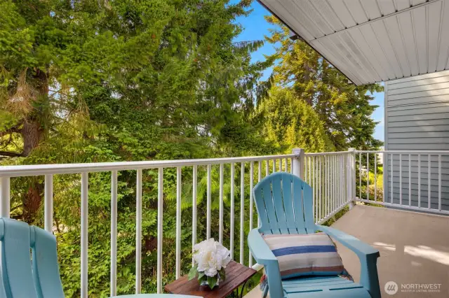 Spacious and private deck.