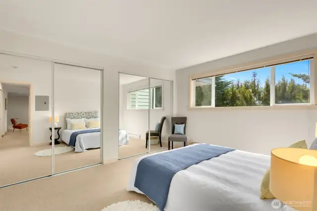 Primary suite with western exposure.