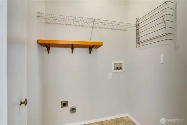 Laundry located upstairs