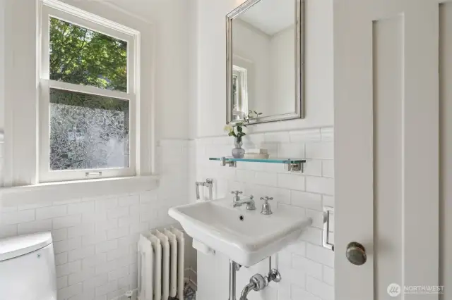 main floor powder room