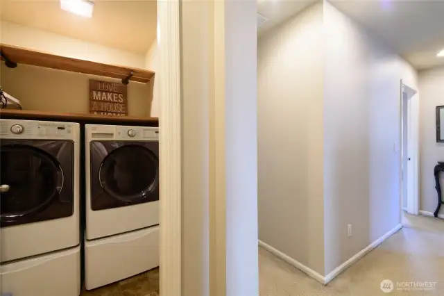Laundry on the same floor as all of the bedrooms