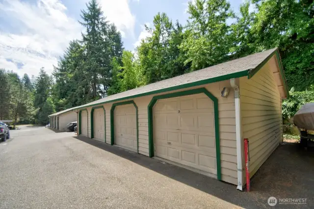 Each tenant gets their own garage! Four individual bays provide secure parking and extra storage—an added bonus for tenants.