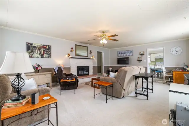 Enjoy the gas fireplace and get cozy on those PNW days.