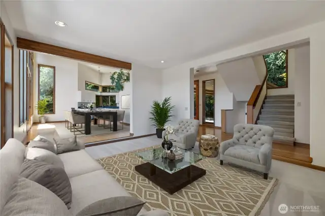Living Room/Dining Room (Virtually staged)