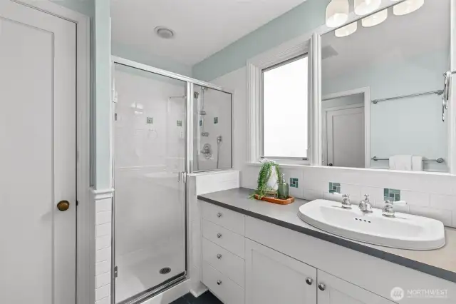 Master shower.