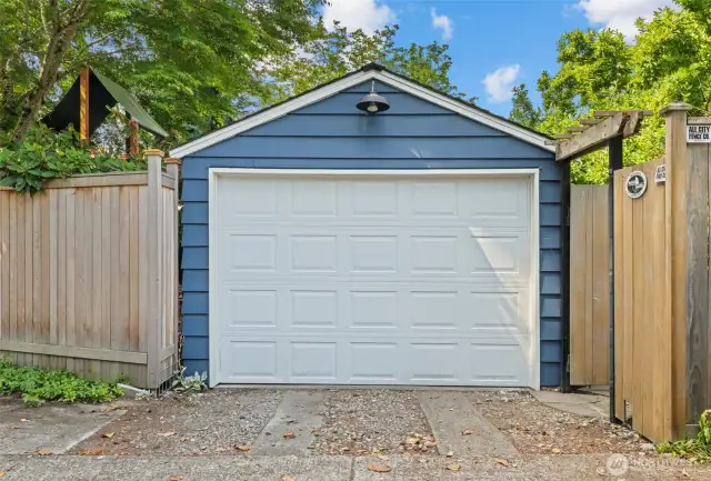New garage door.