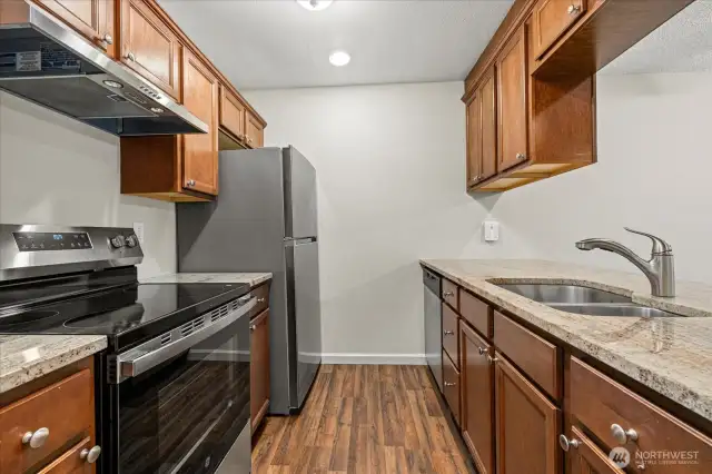 Brand new refrigerator and range