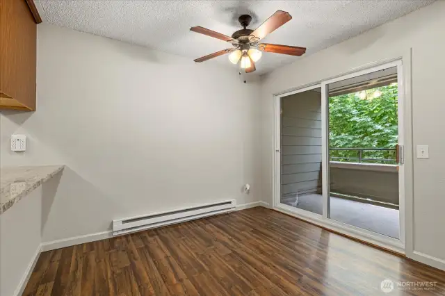 Dining Room with brand new LVP Flooring and Paint