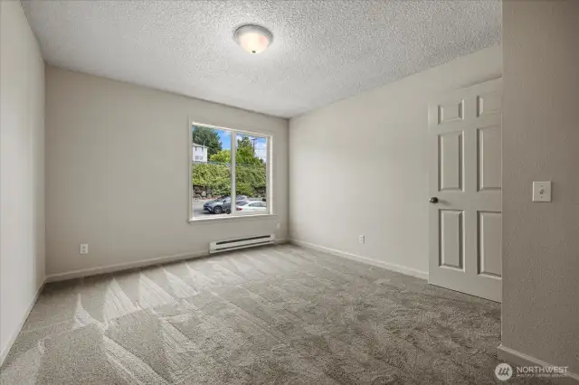Primary Bedroom with brand new Carpet and Paint