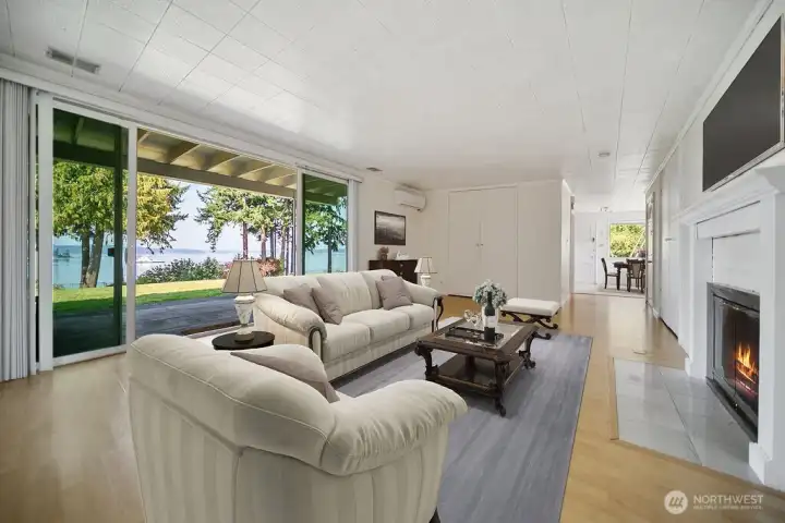 Living room. Virtually staged.