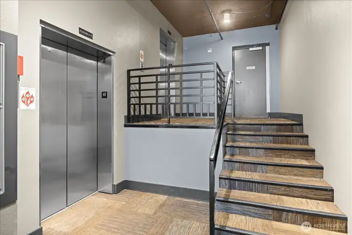 Building elevators.