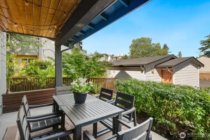 Beautiful, covered back patio to enjoy the outdoors year-round!