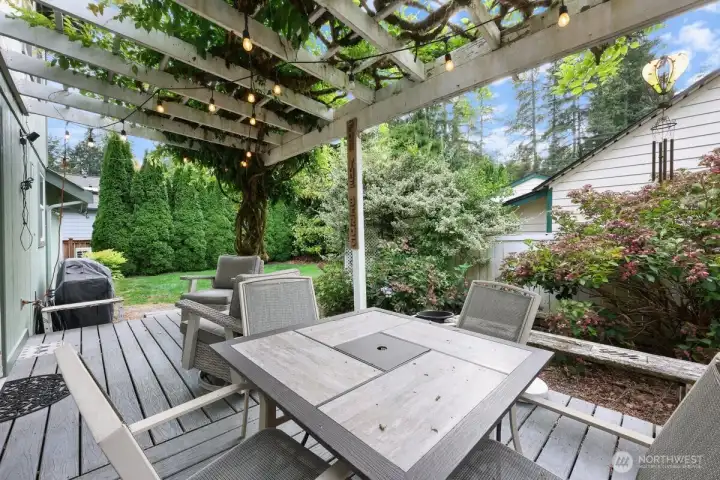 Welcome to your serene retreat in the heart of the Northwest! This stunning home effortlessly blends indoor and outdoor living, surrounded by the beauty of nature. Wake up to the gentle rustle of leaves and savor your morning coffee on a private deck overlooking lush greenery. The expansive patio deck offers the perfect setting for entertaining, while the property itself serves as a peaceful sanctuary—a haven for relaxation and memorable gatherings alike.