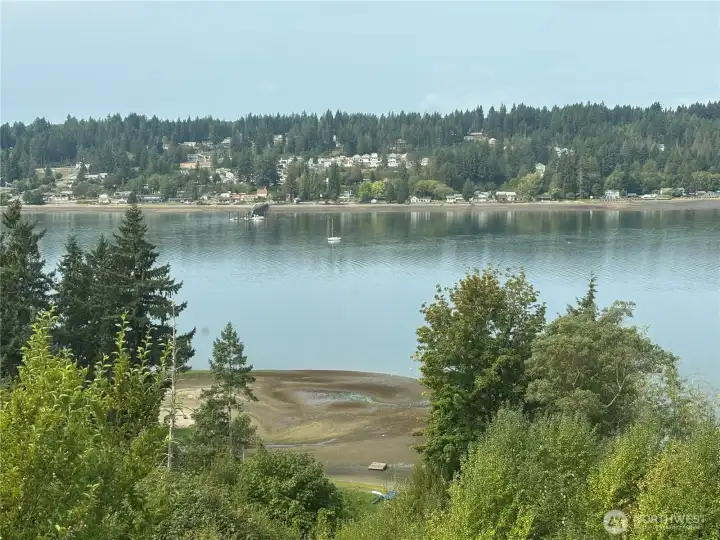 View of Private Waterfront Beach