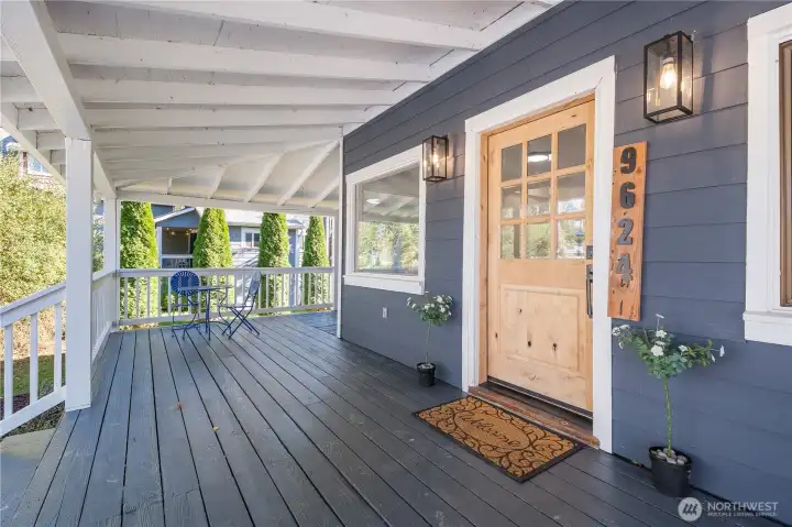 Covered Wraparound Front Porch