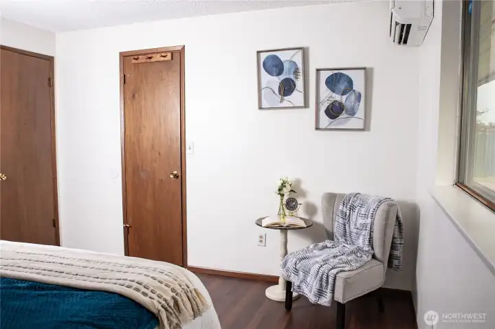 Door that leads to full bath from primary suite