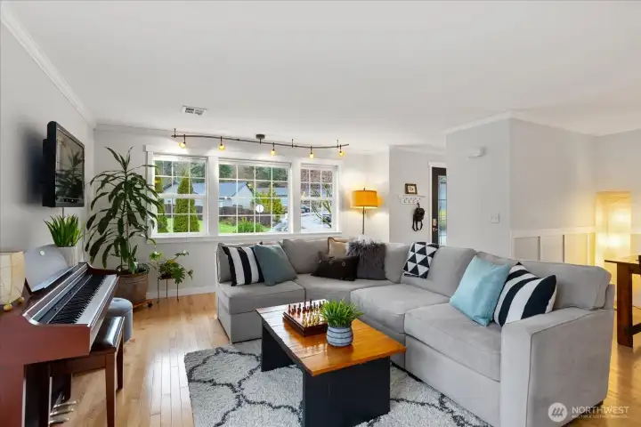 Natural light abounds in this home.