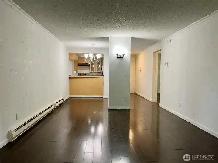 Gleaming hardwood floors throughout