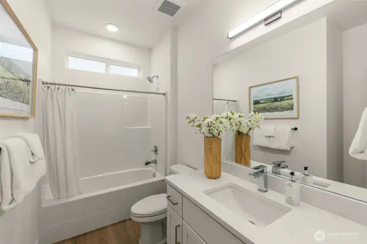 Photo of completed model home on Homesite 11. Color & Selections may vary.