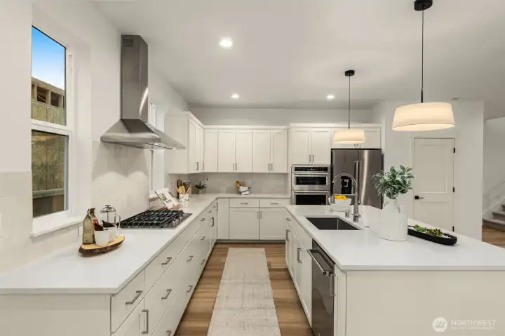 Photo of completed model home on Homesite 11. Color & Selections may vary.