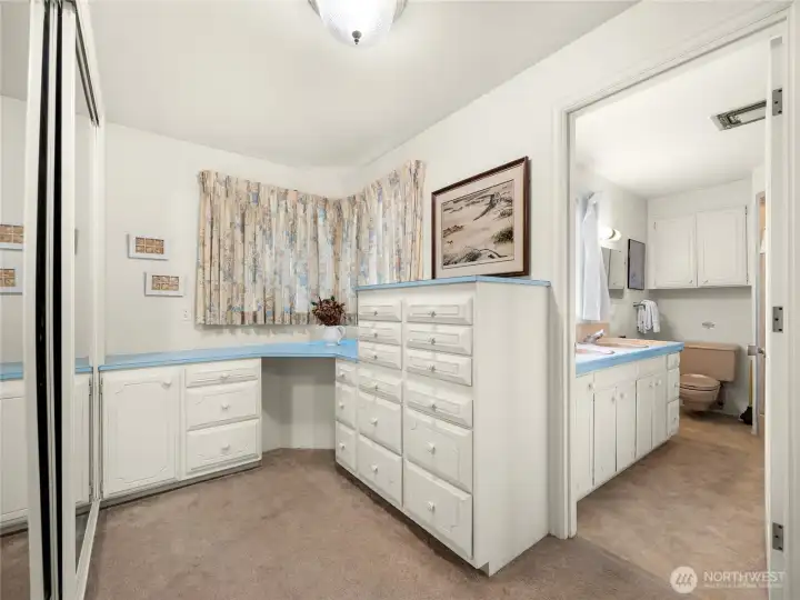 Primary closet (upstairs)