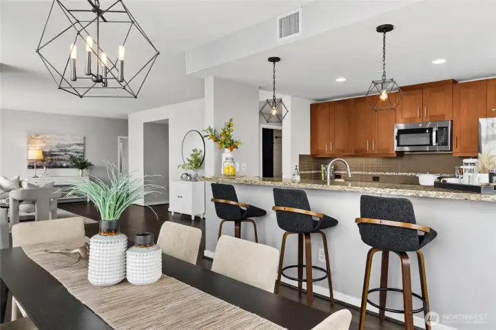 You will enjoy many special occasions in this room.