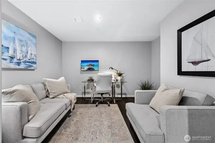 This phenomenal space is a big surprise when you first walk in your door - ideal for a home office, guest retreat, game room.