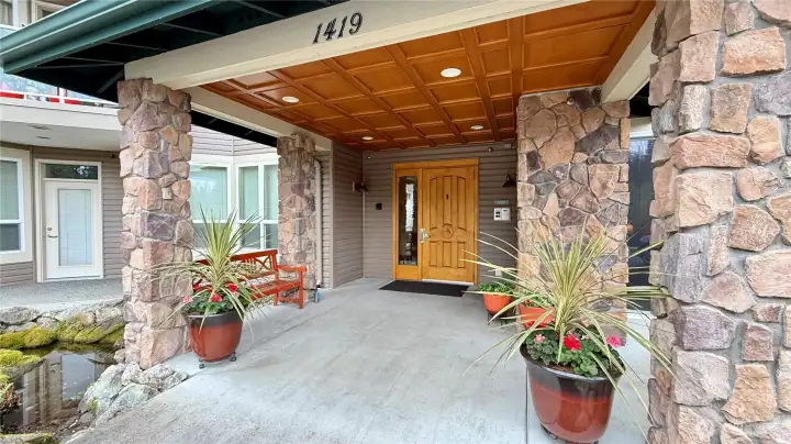 Covered and Secured Entry For Guests