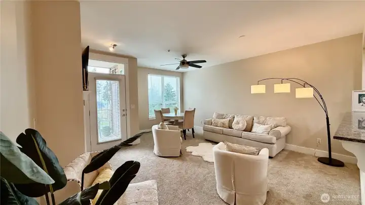 Inviting Living Room With Lots of Natural Light