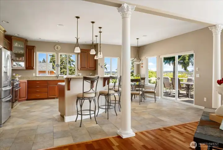 The open concept creates a sense of togetherness without compromising the flow.