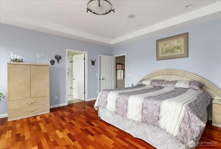 The primary suite. A spacious retreat.