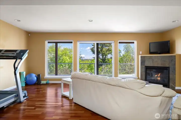 Ample space for entertaining, watching the game, or simply hanging out.